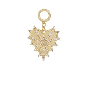 Pave Heart Charm & Pendant